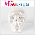 Popular New Design Ceramic Skull Shaped Piggy Bank